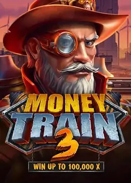 Wild West bank-heist slot with a Money Cart bonus and max 100,000x potential.